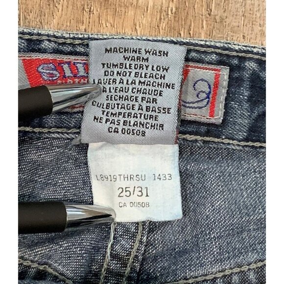 Silver Jeans Womens Denim Flare Pants Button Fly Mid Rise Blue Size 25/31 - Picture 8 of 15